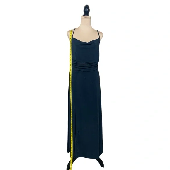 NWT Jason Wu Cowl Neck Ruched Waist Open Back Maxi Dress (D-1) - Picture 5 of 12